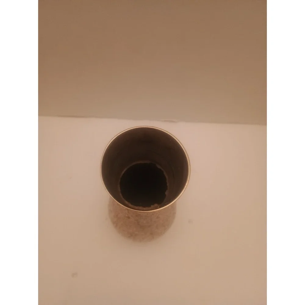 vintage etched brass vase india Bud Vase 9